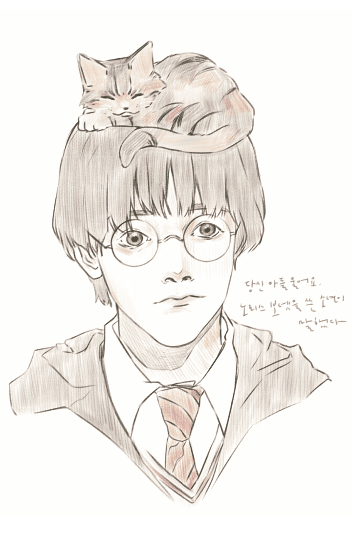 [完|해리포터] 당신 아들 울어요, 노리스 보넷을 쓴 소년이 말했다