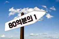 80억분의 1
