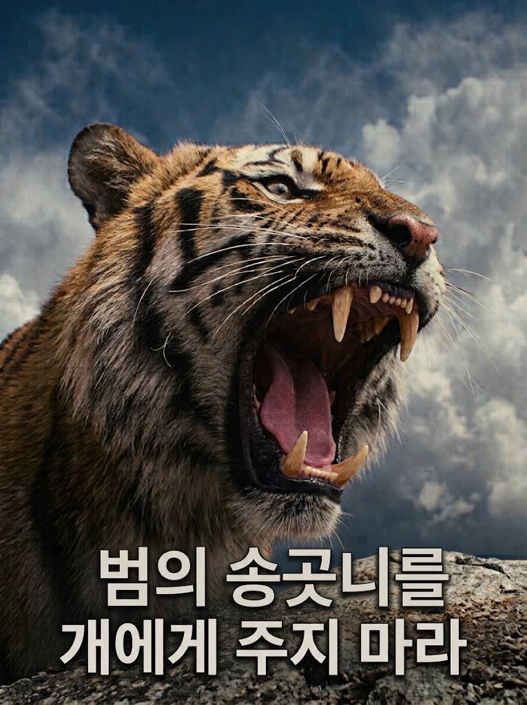 범의 송곳니를 개에게 주지 마라
