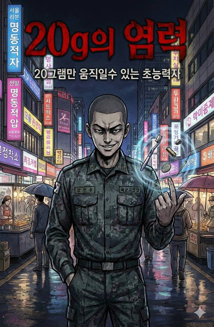 20g의 염력 (20그램만 움직일수 있는 초능력자)