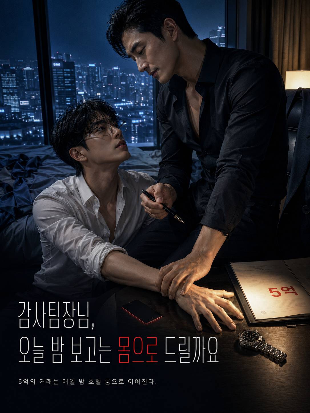 감사팀장님, 오늘 밤 보고는 몸으로 드릴까요