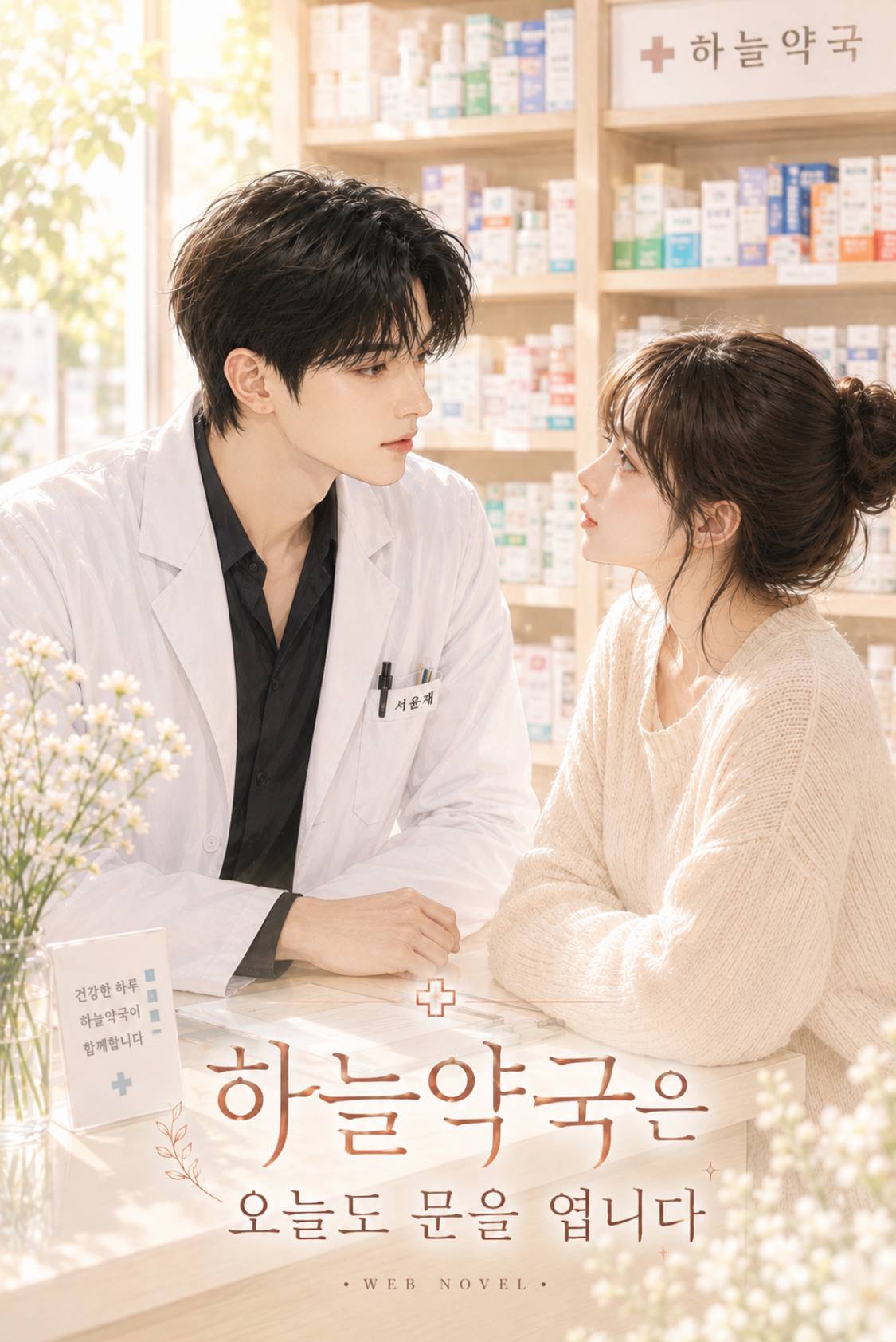 하늘약국은 오늘도 문을 엽니다.