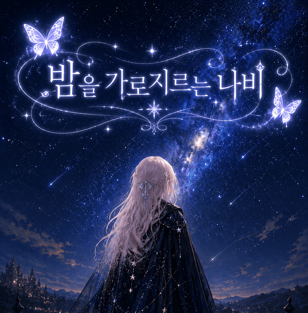 밤을 가로지르는 나비