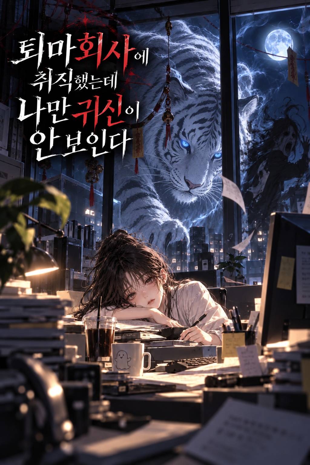 퇴마 회사에 취직했는데 나만 귀신이 안보인다