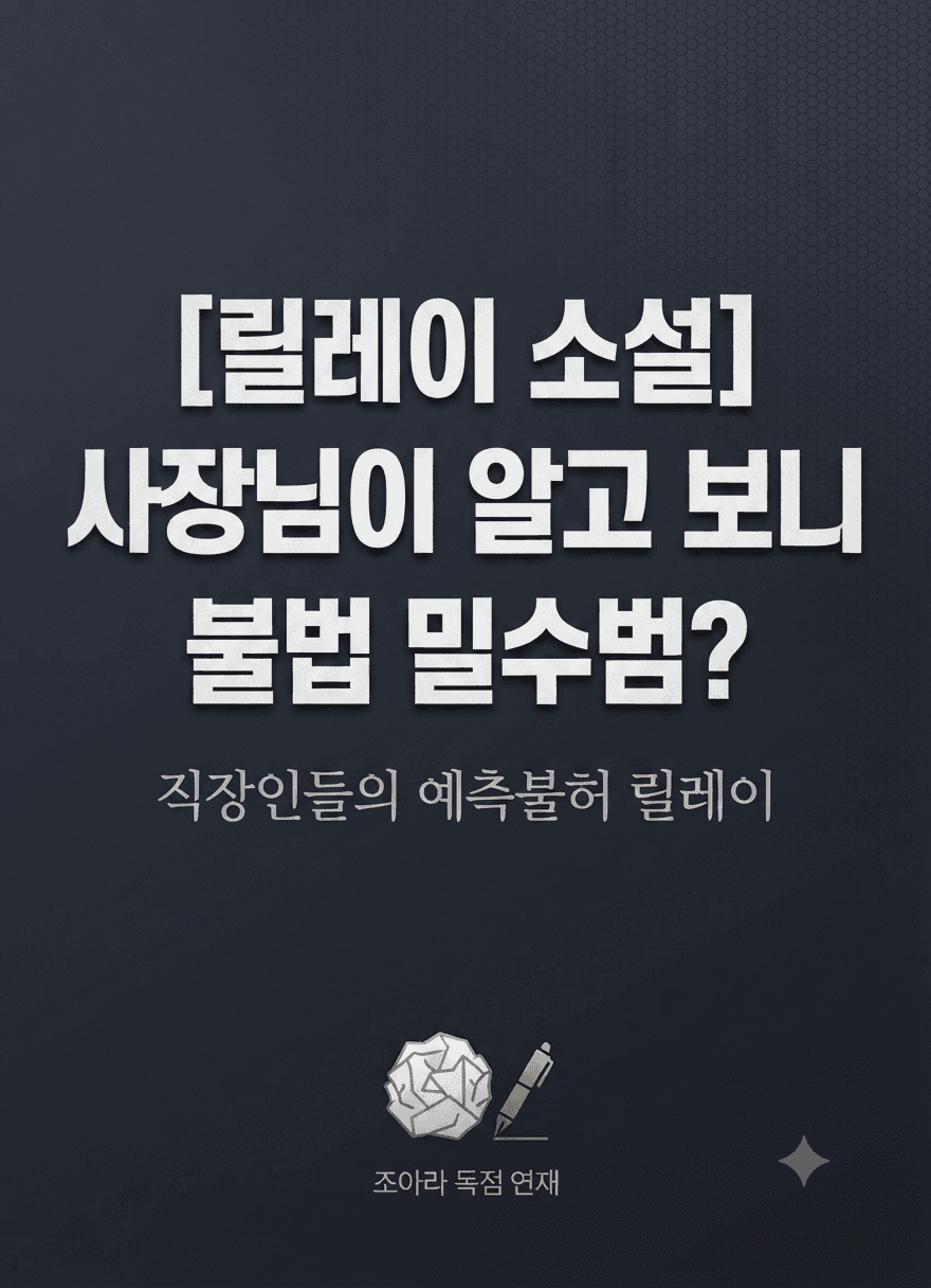사장님이 알고 보니 불법 밀수범? (고퀄리티 릴레이소설)