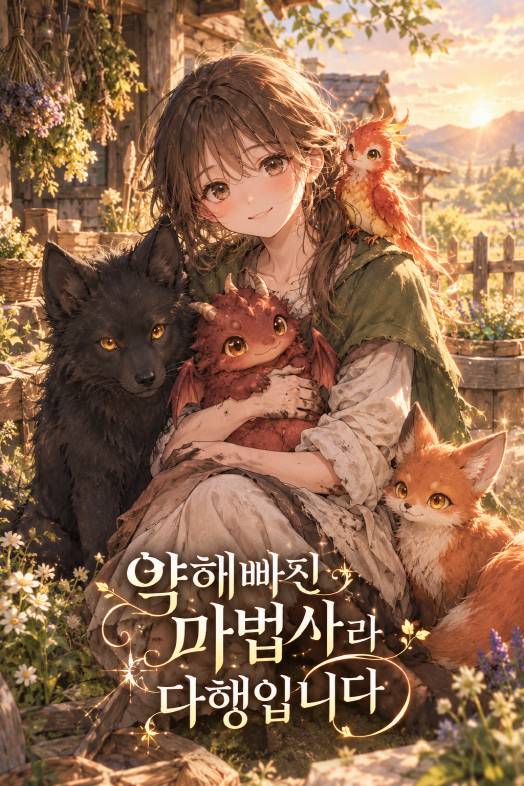 약해빠진 마법사라 다행입니다.