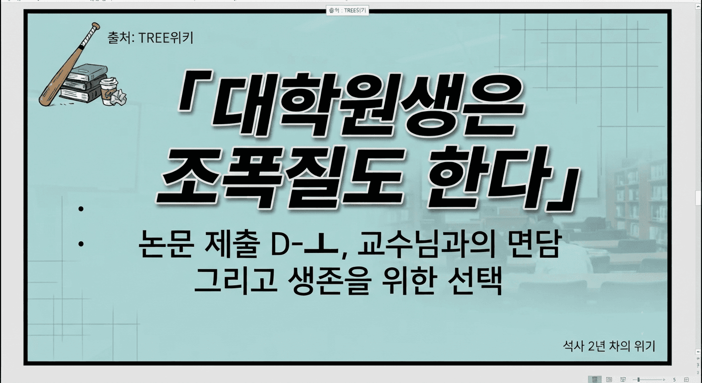 대학원생은 조폭질도 한다