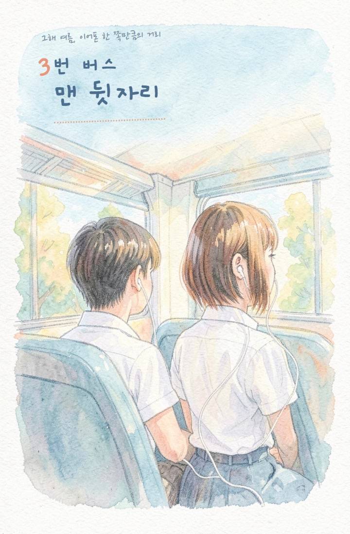 3번 버스 맨 뒷자리