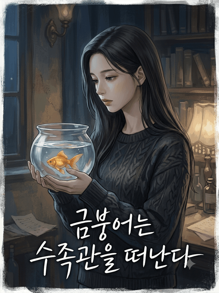 금붕어는 수족관을 떠난다.