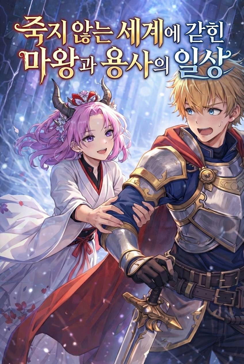 죽지 않는 세계에 갇힌 마왕과 용사의 일상